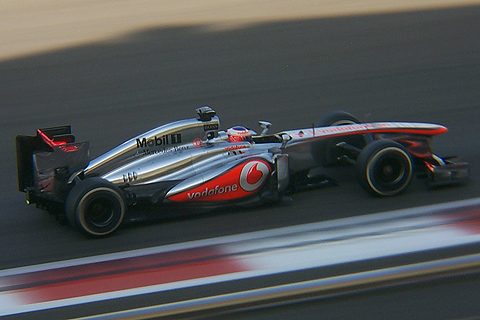 McLaren MP4-28 Mercedes Driven by Jenson Button in Action