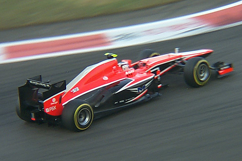 Marussia MR02 Cosworth Driven by Max Chilton in Action