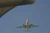 Passenger Jumbo Jet Flying Over the Track Thumbnail