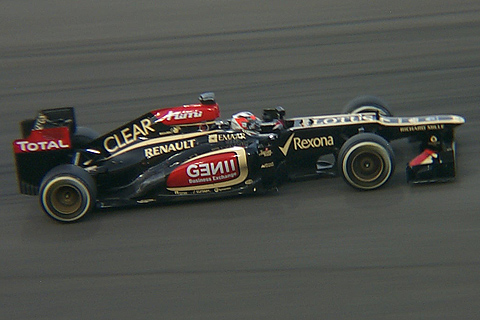 Lotus E21 Renault Driven by Kimi Räikkönen in Action