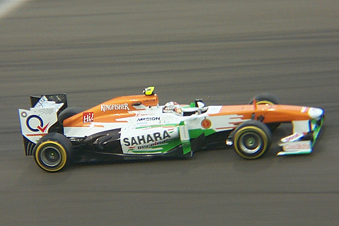 Force India VJM06 Mercedes Driven by Adrian Sutil in Action