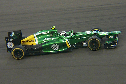 Caterham CT03 Renault Driven by Giedo van der Garde in Action