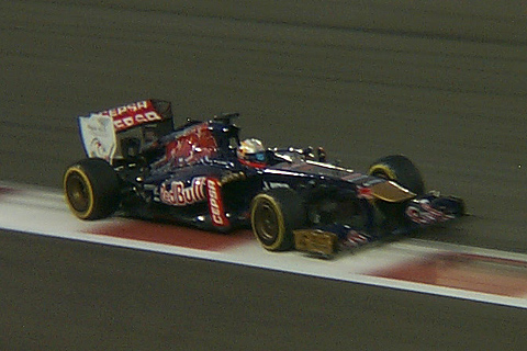 Toro Rosso STR8 Ferrari Driven by Jean-Éric Vergne in Action