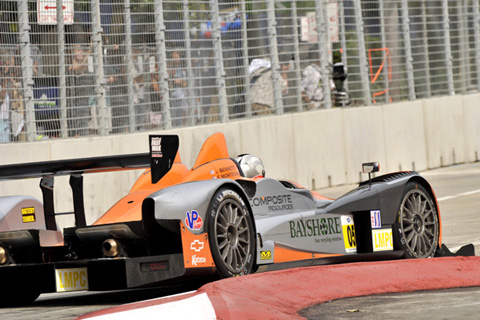 Oreca FLM09 Driven by Jon Bennett and Frankie Montecalvo in Action