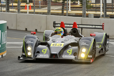 Oreca FLM09 Driven by Eric Lux and Elton Julian in Action