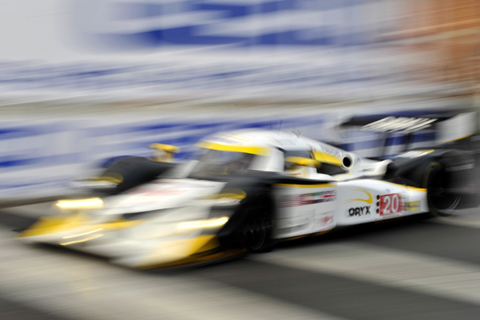 Lola B09/86 Mazda Driven by Humaid Al Masaood and Steven Kane in Action