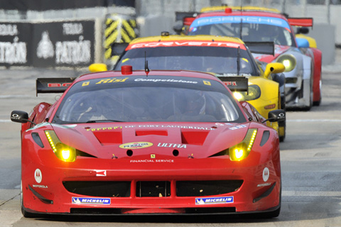 Ferrari F458 Italia GT Driven by Jaime Melo and Toni Vilander in Action