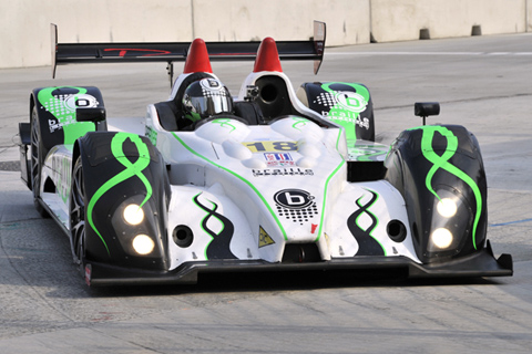 Oreca FLM09 Driven by Anthony Nicolosi and Jarrett Boon in Action