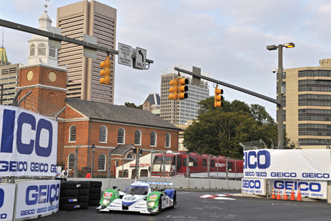 Mazda Lola Through Turn 5 Chicane