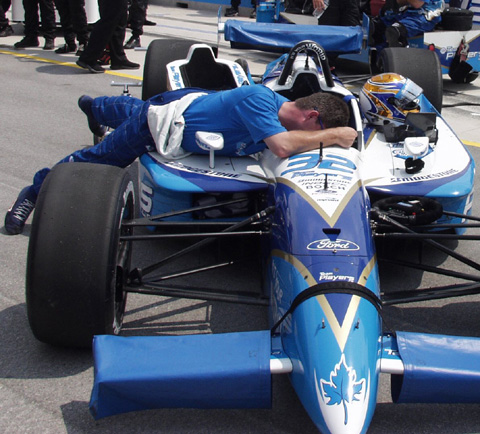 Patrick Carpentier Cleaning Cockpit