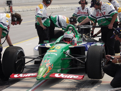 Mario Dominguez In Pits