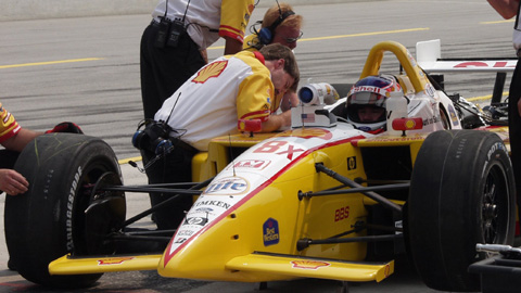 Jimmy Vasser w/Fan In Pits