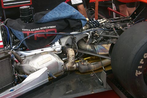 Closeup of Toyota Engine