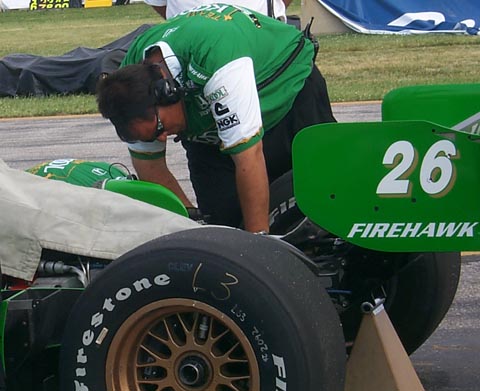 Tracy Smoking In Warmup