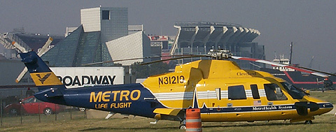 Helicopter and Skyline