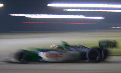 Mario Dominguez In A Blur at Night