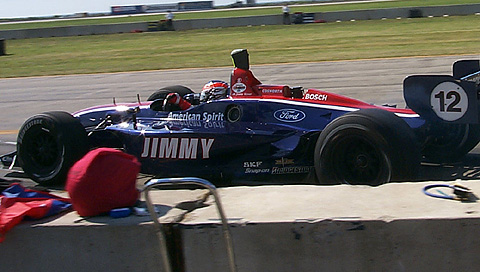 Jimmy Vasser Peels Out of Pits
