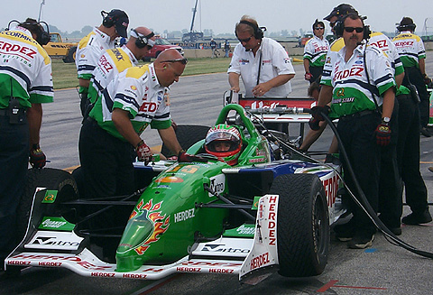 Mario Dominguez in Car Looking at Camera