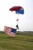 Parachutist w/American Flag Thumbnail