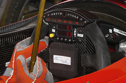 Driver Looking At Steering Wheel Readout