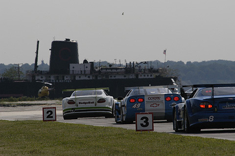 Rear View of Start of Trans-Am Race