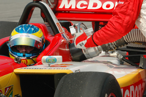 Sebastien Bourdais Waits To Exit Pits