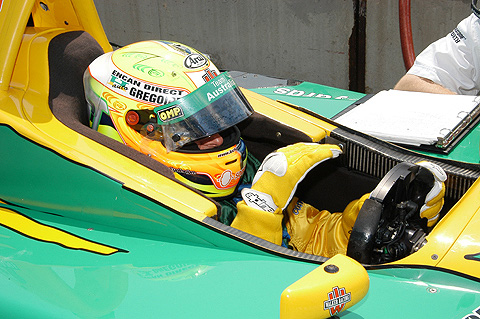 Alex Tagliani Sitting in Cockpit