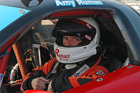 Amy Ruman Sitting in Car