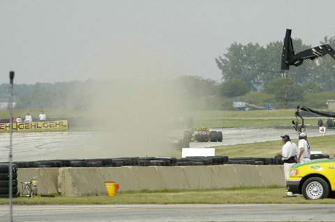 Dust Cloud Kicked Up By Car