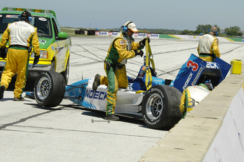 Paul Tracy Crash