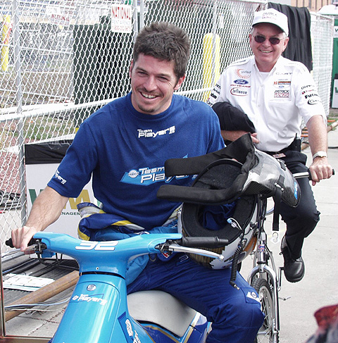 Patrick Carpentier on Pit Bike