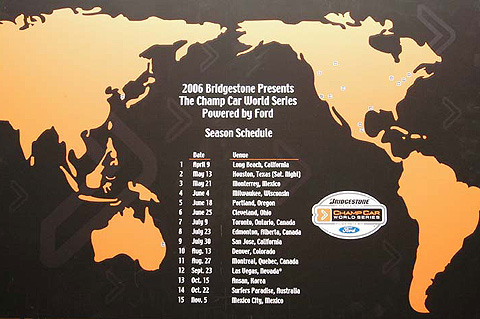 2006 Schedule Placard