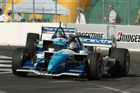 A.J. Allmendinger Leading Paul Tracy