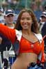 Denver Broncos Cheerleader Waving To Crowd Thumbnail