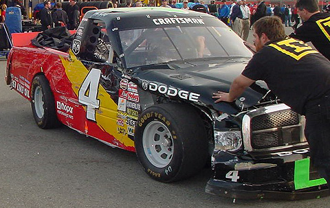 Damaged Truck in Paddock