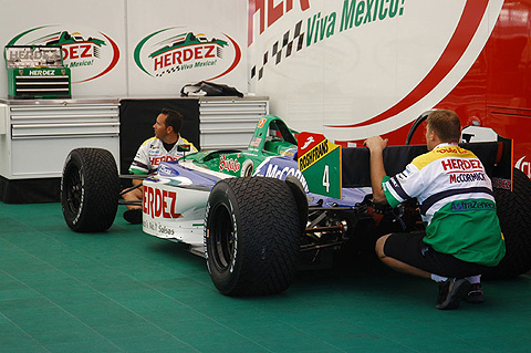 Crew Member Looking at Toolbox