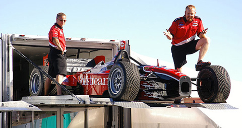 Crew and Car on Trailer Liftgate