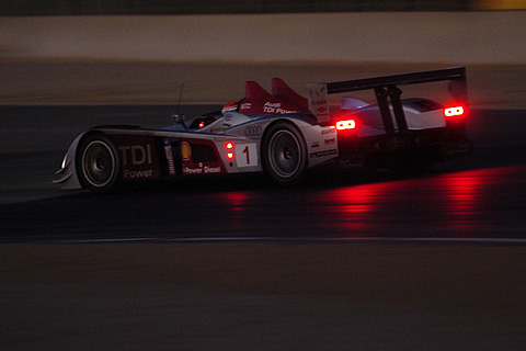 Audi R10 at Night