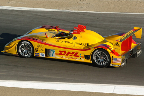 Romain Dumas and Lucas Luhr in Porsche RS Spyder