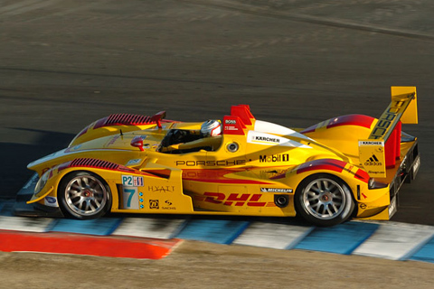 Romain Dumas and Timo Bernhard in Porsche RS Spyder