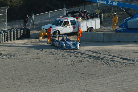 Stefan Johansson in Sand Trap