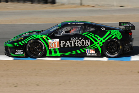 Ferrari 430 GT Driven by Scott Sharp and Johannes van Overbeek in Action