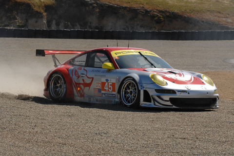 Porsche 911 RSR GT Driven by Jorg Bergmeister and Patrick Long in Gravel Trap
