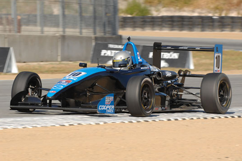 USF2000 Driver Mikhail Goikhberg in Action