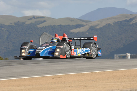 Oreca FLM09 LMPC Driven by Johnny Mowlem, Tom Papadopoulos, and Ryan Lewis in Action