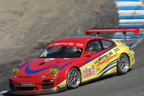 Porsche 911 GT3 C Driven by Robert Rodriguez, Galen Bieker, and Wilson in Action