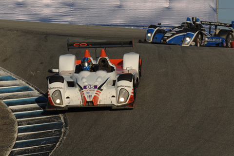 LMPC Oreca FLM09 Driven by Jonathan Bennett and Colin Braun in Action