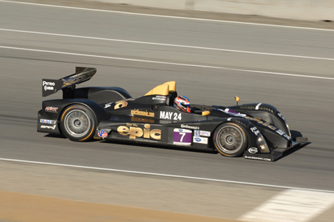 LMPC Oreca FLM09 Driven by Tomy Drissi and Rusty Mitchell in Action