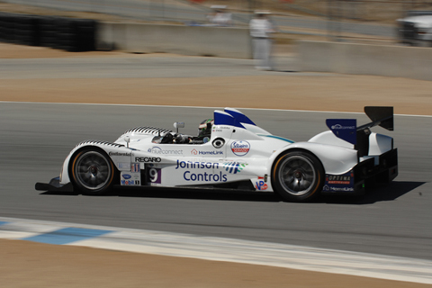 LMPC Oreca FLM09 Driven by Bruno Junqueira and Duncan Ende in Action