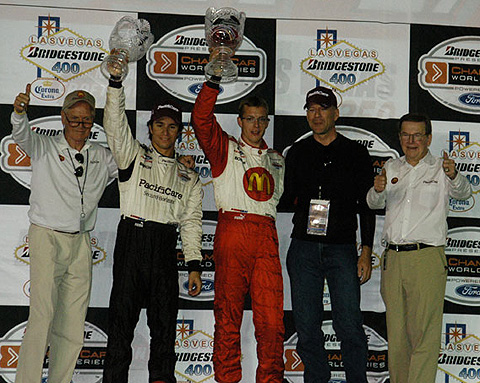 Newman-Haas Celebrities on Podium